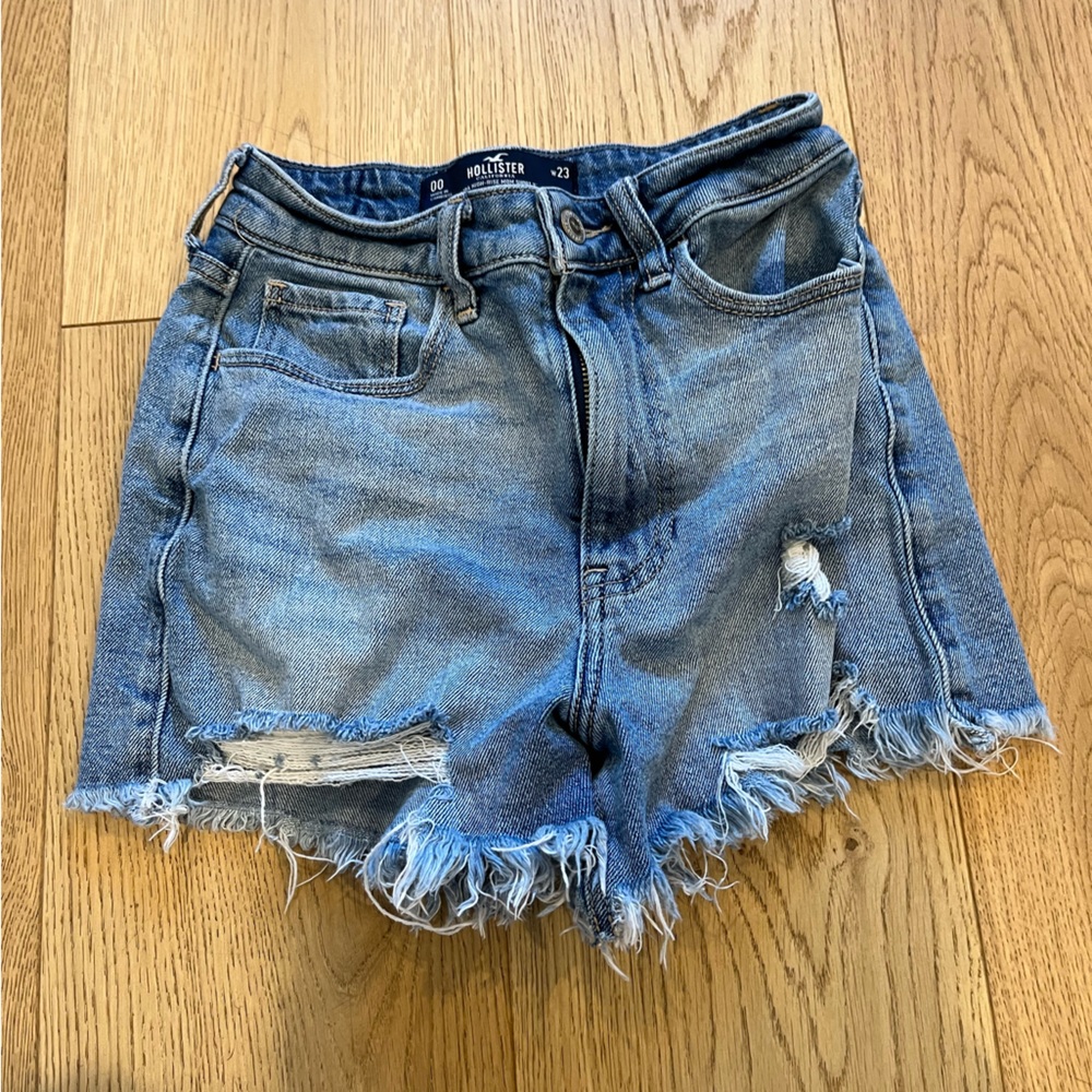 high rise hollister shorts